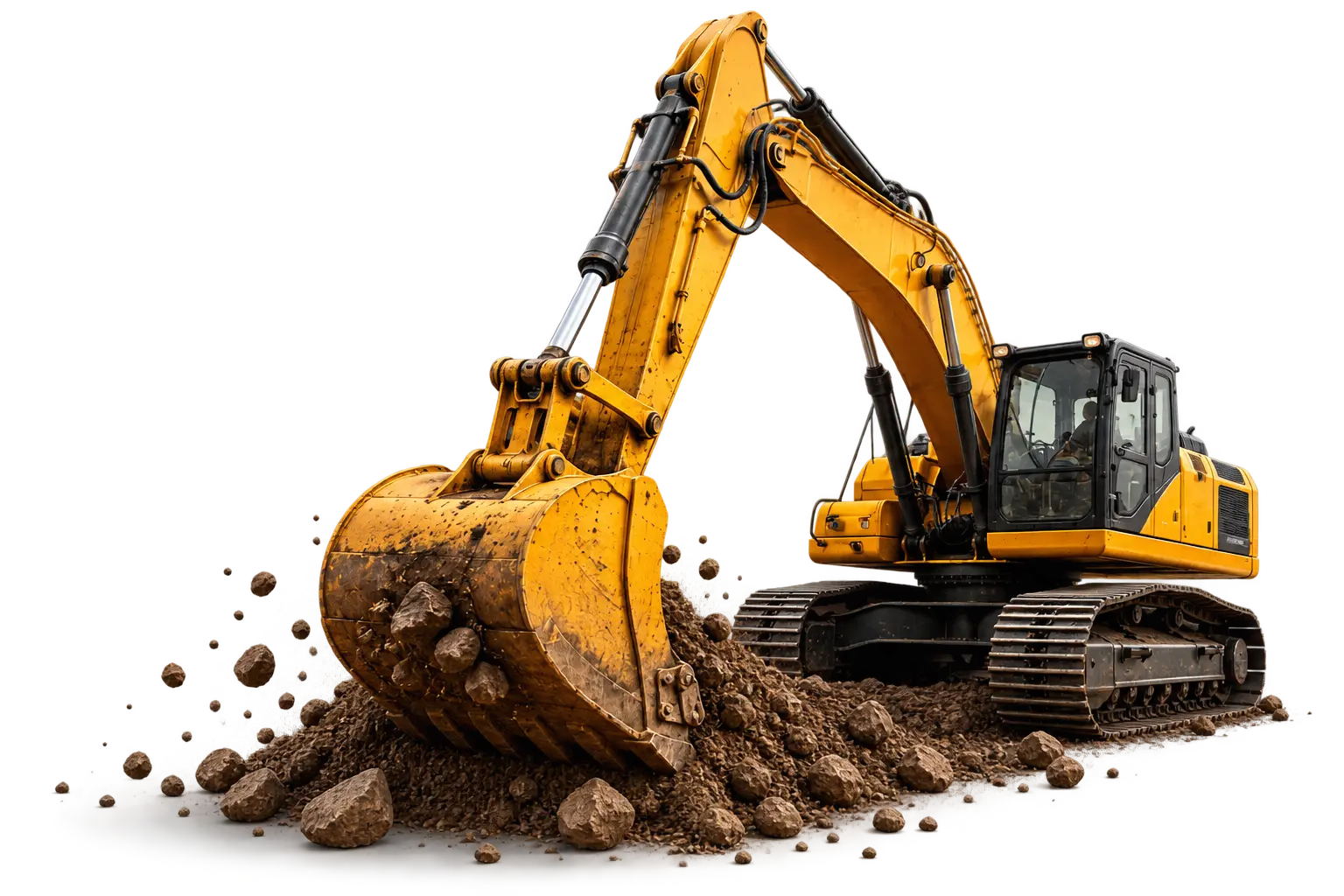 Excavator operasional lapangan